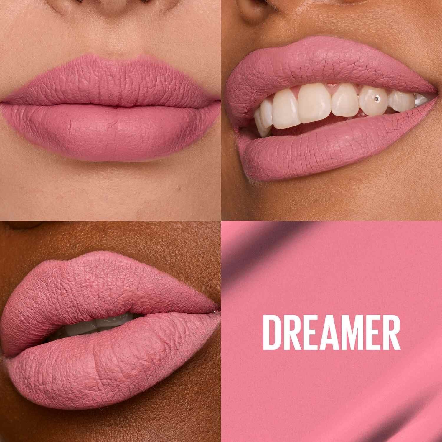 أحمر شفاه روج سائل سوبر ستاي مات اينك من ميبيلين نيويورك - درجه 10 DREAMER - الصورة 2